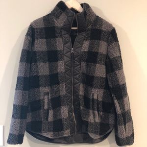 Abercrombie and Fitch Buffalo Check Sherpa Jacket